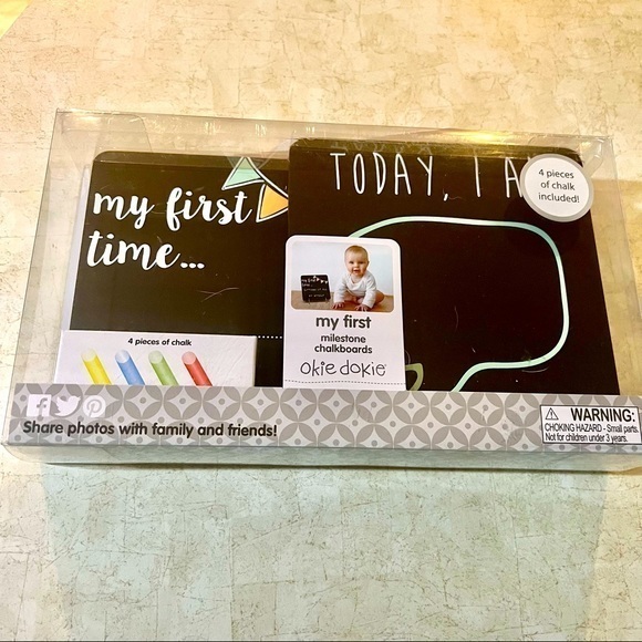 My First Chalkboards and Chalk so you can document baby’s first milestones NIP - Picture 1 of 3